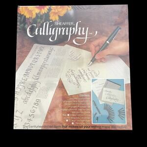 Calligraphy Set Sheaffer Vintage Old Stock Pen 3 Nibs Paper Pad Guide Booklet